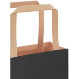  Papirnate vrećice 250 kom s ručkama crne 54x15x49 cm | shoptok.hr