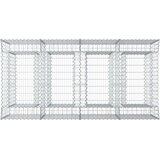  Gabionska dvignjena postelja 2 pcs Srebrna, (5000218330) | Shoptok.si