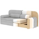 ELTAP Bež baršunasti sklopiva/s prostorom za odlaganje sofa 236 cm Elioss – | shoptok.hr