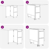  Blagovaonski stol 2 pcs 140 x 80 x 77 cm Konstruirano drvo | shoptok.hr