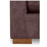 Scandic Temno rjava sedežna garnitura iz umetnega usnja 266 cm Hamburg – | Shoptok.si