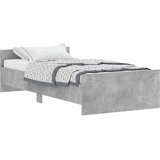  The Living Store Posteljni okvir betonsko siv 90x190 cm inženirski les - Posteljni Okvir, (21452226) | Shoptok.si
