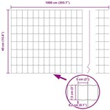 Euro ograda Siva 0.4x10 m Čelik | shoptok.hr