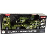 Vojni set s tegljačem, helikopterom i tenkom - zeleni | shoptok.hr
