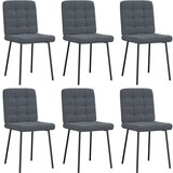 Maison Chic Jedilni stoli - Vzorci stoli 6 kosov temno siv žamet A1353, (22031290) | Shoptok.si