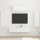  ormar 5 pcs Bijelo | shoptok.hr