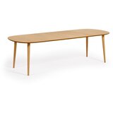Kave Home Okrugli proširiv blagovaonski stol u dekoru hrasta u prirodnoj boji ø 160 cm Oqui – | shoptok.hr