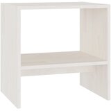 Noćni ormarić bijeli 40 x 30,5 x 40 cm od masivne borovine | Eponuda.com