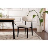 Hanah home stolica lionte - white, black whiteblack chair set (2 pieces)