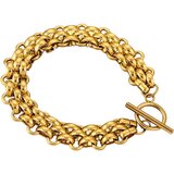 IZMAEL Ženska zapestnica ES-38454 (Zlata / 18,5cm / 11mm) | Shoptok.si