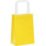  Papirnate vrećice 250 kom s ručkama žute 15x8x21 cm | Eponuda.ba