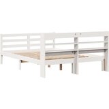  Okvir za krevet s uzglavljem bijeli 150 x 200 cm borovina | shoptok.hr