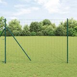  Ograda s postovima Zelena 1,5 x 10 m Čelik | shoptok.hr
