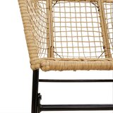  3-delni vrtni jedilni set rjave barve iz poli ratana in stekla, (5000293269) | Shoptok.si