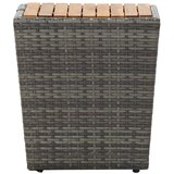  3-dijelni bistro set od poliratana i bagremovog drva sivi | shoptok.hr