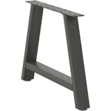  Noge za klubsko mizico v obliki črke A, 2 kosa, antracitne, 70 x (42-43) cm, jeklo, (22123858) | Shoptok.si