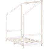  Okvir za dječji krevet bijeli 70 x 140 cm od masivne borovine | shoptok.hr