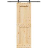 vidaXL Klizna vrata s priborom za montažu 70 x 210 cm masivna borovina | shoptok.hr