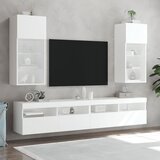 TV ormarići s LED svjetlima 2 kom bijeli 40,5 x 30 x 90 cm | shoptok.hr
