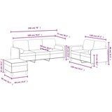  3-dijelni set sofa s jastucima smeđi baršunasti | shoptok.hr