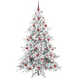  Umjetno božićno drvce s nogom Bijelo 180 cm PVC i čelik | shoptok.hr