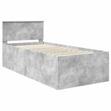  Krevetna konstrukcija s uzglavljem Betonski sivi 120 x 200 cm | Eponuda.ba