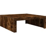 Maison Chic Klubska mizica - kavna mizica - Nizka mizica dimljeni hrast 100x100x35 cm konstruiran les, (21752131) | Shoptok.si