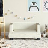 vidaXL Dječja fotelja krem 60 x 40 x 30 cm baršunasta | shoptok.hr