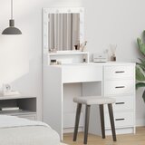 vidaXL Bijela Inženjersko drvo 50 x 41 x 135 cm Ogledalo Cijene