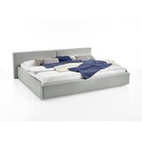 Meise Möbel Svijetlo sivi tapecirani bračni krevet s prostorom za odlaganje s podnicom 200x240 cm Cube – | shoptok.hr