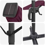 Roma Suncobran Crvena 286 x 284 x 270 cm Aluminij i poliester | shoptok.hr