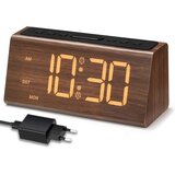 VORRINC digitalna lesena budilka z USB priključkom Cene
