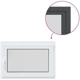  Prozor za podrum RISOR Antracit 90 x 60 cm PVC i staklo - Antracit 90 x 70 cm (dvostruki sloj) Naginjanje i okretanje desno | shoptok.hr