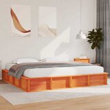  Krevetna konstrukcija Vosak smeđa 200 x 200 cm | shoptok.hr