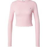 Tommy Jeans Majica mornarska / roza / rdeča / bela | Shoptok.si