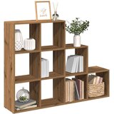  Pregrada/regal za knjige 3 razina hrast 137 5x29x103 5cm drveni | shoptok.hr