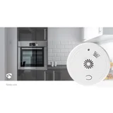 Detektor toplote z alarmom 85dB gumb za test EN54 9V baterija 6LR61, (5000310042)