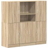 vidaXL 3-dijelni set kuhinjskih ormarića boja hrasta sonome drveni | shoptok.hr