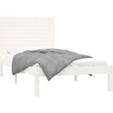  Posteljni okvir bel iz trdnega lesa 90x200 cm, (20904836) | Shoptok.si