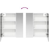  Kupaonski ormar s ogledalom Bijelo 60 x 14,5 x 70 cm | shoptok.hr