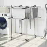 Stalak za sušenje rublja 107 x 107 x 120 cm aluminijski