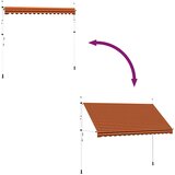 Tenda na ručno uvlačenje 350 cm narančasto-smeđa | Eponuda.ba