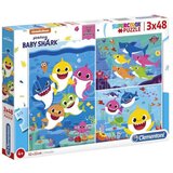 Clementoni Igračka puzzle BABY SHARK 3x48 dijelova 409145 | Eponuda.ba