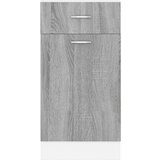 vidaXL Spodnja omarica siva sonoma 40x46x81,5 cm inženirski les | Shoptok.si