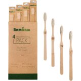 Bambaw bambusova četkica za zube meka - 4 komada | shoptok.hr