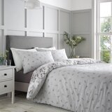 Catherine Lansfield Siva podaljšana posteljnina za zakonsko posteljo 230x220 cm Elinda Floral – | Shoptok.si