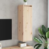 Maison Chic Stenska omarica - Zidna omarica 30x30x100 cm trdna borovina iu719, (22063259) | Shoptok.si