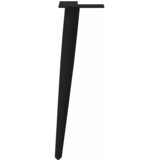  Noge za klub stolić konusnog oblika 4 kom crne 42-43 cm čelik | shoptok.hr