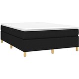  Za krevet s oprugama crni 140x200 cm od tkanine | shoptok.hr
