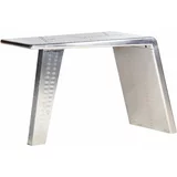  Avijatičarski radni stol srebrni 112 x 50 x 76 cm metalni